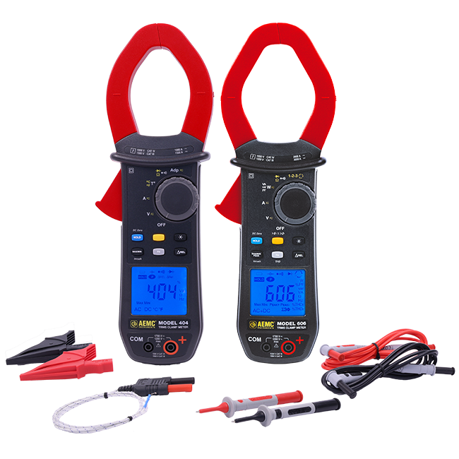 1000 V CAT IV PV clamp-on meters models 404 and 606